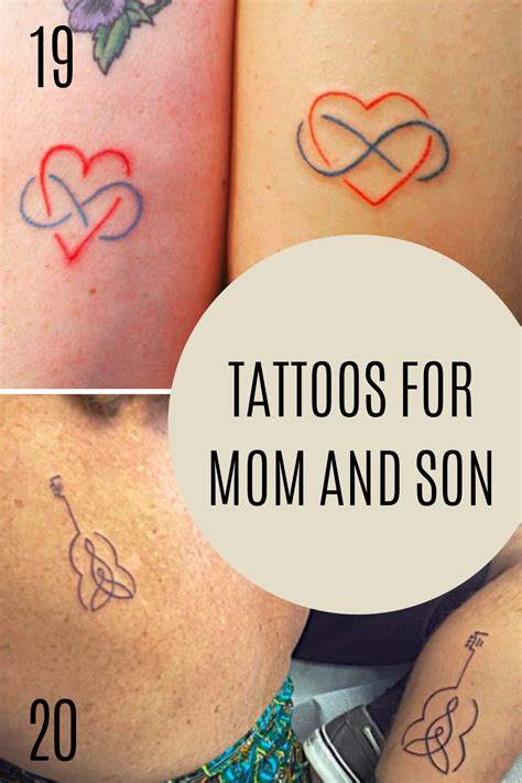 mother son tattoo|symbols for mother and son.